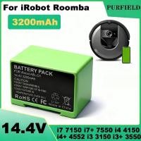 ราคา PURFIELD Battery for iRobot Roomba i7 i7+ 7150 7158 7556 7558 i3 i3+ i4 i4+ i8 i8+ and e5 e6 5150 6198 Replacement Batte (57556157112)