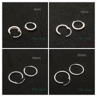 ราคา ต่างหูแบบห่วงเงินแท้92.5%หนา2mm8, 10, 18, 20mmมีหลากหลายขนาดให้เลือกคะ (4560612963)