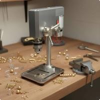 ราคา Multi Function Micro Drill Press ปรับแรงดันไฟฟ้า Mini Drill Press ขนาดกะทัดรัดสําหรับ Maker (51761569232)