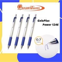 ราคา ปากกา ควอนตั้ม Quantum Geloplus Power 1246 หมึกสีน้ำเงินลูกลื่น 0.7 มม. (1ด้าม) (21712099992)