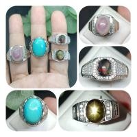 ราคา แหวนพลอยแท้ตัวเรือนเงินแท้ใส่สวยใส่เท่หฺ์ทุกวงค่ะ (22349952810)