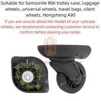 ราคา 2pcs เปลี่ยนกระเป๋าเดินทางล้อเงียบ Universal ล้อ Fit Samsonite R06 รถเข็น Hongsheng A90 กระเป๋าเดินทางอะไหล่ล้ออะไหล่ซ่อม (53862654374)