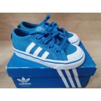 ราคา รองเท้าเด็กมือสองแบรนด์​แท้Adidas สีฟ้า ของใหม่ ราคามือสอง​ ✅ (22735622420)