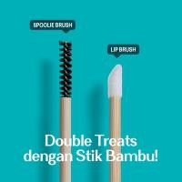 ราคา Haquhara Double Treat (ขายเป็นรายบุคคล Spoolie + Lip Brush) / ECER Brush Lips Spoolie Disposable Bamboo Brush - แปรงแต่งหน้า (57414884006)
