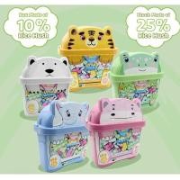 ราคา MIJOY Animal Storage Box ตัวต่อ บล๊อคทำจากข้าว ไร้สารพิษพร้อมกล่องเก็บของรูปสัตว์ลายต่างๆ ของเล่นเสริมพัฒนาการ (23318944347)