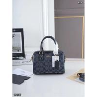 ราคา กล่องเครื่องบิน COACH Rowan 18 chambray chombray Pillow Bag Boston Handbag Shoulder Bag Crossbody Bag Mini Kojia mini Boston Pillow Bag Fashion Hold It อย่าดูแมชที่ดีสมัยเก่า และรูปลักษณ์ที่สวยงามสูงเ