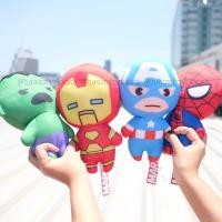 ราคา ตุ๊กตา Ironman ไอรอนแมน & Captain America กัปตันอเมริกา & Hulk ฮัค & Spiderman สไปเดอร์แมน ตัวแบน 10นิ้ว Marvel Avengers (17952978897)