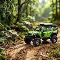 ราคา GCD 1: 64 Jeep Jeep Wrangler Rubicon รถออฟโรดฝาครอบด้านหน้าสามารถเปิดโมเดลรถโลหะผสม (52113872428)