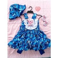 ราคา พร้อมส่งชุดเดรสลายเจ้าหญิงเอลซ่า"ซับฟู (11325523640)