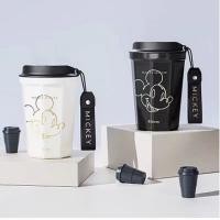 ราคา แก้วลายมิกกี้เมาส์แก้วกาแฟลายมิกกี้เมาส์ พกพาสะดวกมี3สีสแตนเลส304 (56608924212)