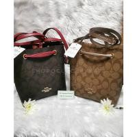 ราคา *ลดราคาเทๆ มีตำหนิ* ของแท้ ของใหม่ %Coach LENA crossbody in signature canvas (#F83856) (12003533221)