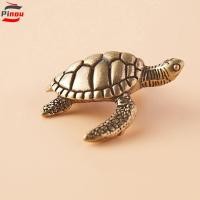 ราคา PINOU สัตว์ Miniatures ตุ๊กตา, ทองเหลือง Handmade เต่ารูปปั้น, งานฝีมือโบราณ Creative Retro เต่าประติมากรรมโต๊ะ (45813215084)