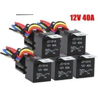 ราคา [ พร้อมปลั๊ก ] รีเลย์ 12vและ24v รีเลย์ 5 ขา / รีเลย์ 4 ขา [ ทนกระแสสูง 40A ] relay 12v​24v relay 5 ขา 40Aพร้อมส่ง (13607482425)