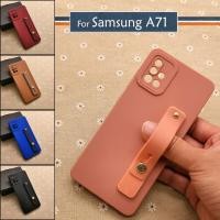 ราคา Samsung Galaxy A71 Simple Ring I-Ring Back Case TPU Soft Cover Casing Colourful Stand Mobile Housing (43732838065)