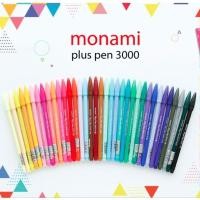 ราคา (ชุดที่1/2) ปากกาโมนามิชุด 24,36,48 สี ปากกาสีน้ำพลัสเพน 3000 แบบเซท Monami Plus Pen 3000 (7139288866)