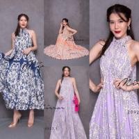 ราคา (Hot​pro)​ (นางแบบใส่ชุดขาย) Antique Vintage PleaT DreSS เดรสลายแอนทีค สวยหวานละมุน เดรสยาวอัดพลีท​ ไปทะเล แนวยิปซี (27350986958)