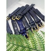 ราคา ขายสายนาฬิกาหนังจระเข้แท้สีกรม 16,18,20 แถมบัคเคิ้ลสีทอง (5131561267)