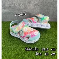 ราคา รองเท้าเด็กมือสองสภาพดี มือ 2 ลำลองรัดส้น มีไฟ พื้นโฟม เบา ตีนตุ๊กแกแน่น SKECHERS 15 cm (29408993147)