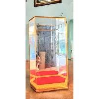ราคา ตู้กระจกครอบพระขนาด8×5×13หกเหลี่ยมกระจกเงา (6344224000)
