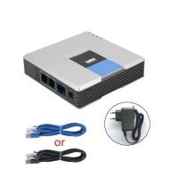ราคา CUY VOIP Gateway 2 พอร์ต SIP V2 Protocol อะแดปเตอร์โทรศัพท์อินเทอร์เน็ตพร้อมสายเคเบิล (49264575730)