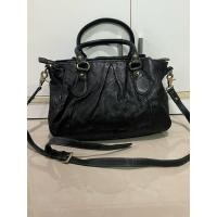 ราคา ELLE กระเป๋าสะพายหนังแท้มือสอง (52507967660)