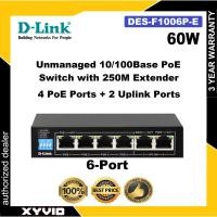 ราคา D-LINK DES-F1006P-E / DES-F1010P-E / DES-F1018P-E 250M 24-Port Fast Ethernet PoE Switch (49604933000)