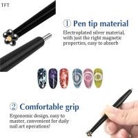 ราคา (FTT) 2 in 1ปากกาแม่เหล็กติดเล็บแมวตาแบบมืออาชีพสำหรับลูกบอลเหล็กดูดลูกปัดแม่เหล็กปากกาทำเล็บออกแบบใหม่ (57355829594)