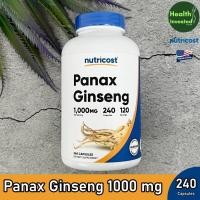 ราคา <Nutricost> Panax Ginseng 1000 mg 240 Capsules โสมเกาหลี (26656016993)