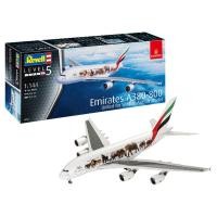 ราคา โมเดลเครื่องบิน โมเดลเครื่องบินโดยสาร โมเดลประกอบ REVELL 1/144 AIRBUS A380-800 Emirates (7055202937)