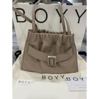 ราคา ส่งต่อ Boyy มือสอง Square Scrunchy Soft สี Truffle Cream ปี 2023 (56201461147)