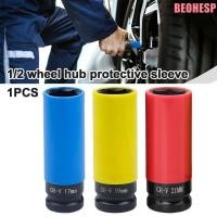 ราคา BEOHESP 1 ชิ้นซ็อกเก็ตป้องกันล้อ, 1/2 นิ้วไดรฟ์ 17/19/21/22 มิลลิเมตร Lug Nut Socket, โครเมียมวานาเดียมเหล็ก Thin Wall Deep Impact ซ็อกเก็ตสําหรับถอดสลักเกลียวยางรถยนต์ (50063736365)