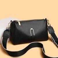 ราคา C 100% Genuine Leather Women's Handbags Fashion Solid Cow Leather Women Shoulder Crossbody Large Ca (46111013063)