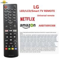 ราคา รีโมทสากล รีโมททีวี LG LED/LCD/Smart TV Remote รีโมท NETFLIX amazon AKB75095308 AKB75095307 (29023930328)