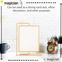 ราคา MAGICIAN กรอบรูปหมุนได้, ทอง 8.27x2.76x10.87in กรอบรูปลอย, เหล็กสี่เหลี่ยมอเนกประสงค์สองด้านกรอบรูปสองด้านบ้าน (49164810965)