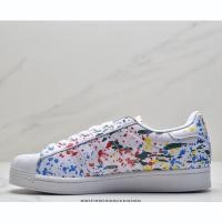 ราคา สีหัวเปลือกหอย Adidas Superstar ด้านหน้าและด้านหลัง อัปเปอร์ทำจากหนังในตัว พื้นชั้นกลางยืดหยุ่นสูง (23563319609)