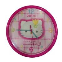 ราคา นาฬิกาแขวน Hello Kitty งานเก่าปี 2000 ของแท้ Sanrio Tokyo Japan ลายสก็อตชมพูทิวลิป สินค้ามือสองจากญี่ปุ่น #2 (55655690572)