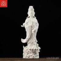 ราคา เซรามิกเต๋อหัว27นิ้วหยดเจ้าแม่กวนอิมพระพุทธรูปตกแต่งบ้าน เครื่องลายครามสีขาว Nanhai เจ้าแม่กวนอิมพระโพธิสัตว์ UL3Y (23356691120)