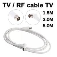 ราคา TV RF cable สายอากาศ รับสัญญาณ โทรทัศน์ มีความยาว 1.5/3/5M สายทีวี สายทีวีคอนโด นำสัญญาณ ชีลหุ้มป้องกันสัญญาณ ดีสเถียร (23336041200)