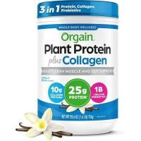 ราคา Orgain Protein Powder + Collagen Vanilla Bean 25g of Protein 10g Collagen Peptides Type I & III 1B CFU โปรไบโอติกพอร์ตผมผิวเล็บ Joint & Gut Health Gut 1.6lb (52964442917)