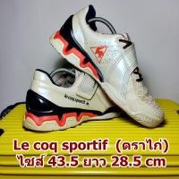 ราคา Le coq sportif (ไก่) มือสอง ของแท้ ไซส์ 43.5 ยาว 28.5 เซน สภาพสวยมาก กริ๊บ (รองเท้าเลอคอค สีขาว รุ่น เบอร์ ขนาด ใหม่ ดี (1681320926)