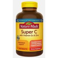 ราคา Nature Made Super C with Vitamin D3 and Zinc - 200 Tablets (41758923767)