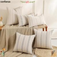 ราคา ปลอกหมอนโยน CONFIANZA ปลอกหมอนอิงลายสี่เหลี่ยมผ้าลินินโบฮีเมียน 18x18 12x20in ปลอกหมอนตกแต่งตกแต่งบ้าน (47012600927)