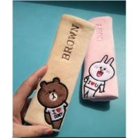 ราคา ที่หุ้มสายเข็มขัดนิรภัยในรถแพ็คคู่ลายบราวน์และโคนี่ (1695429877)
