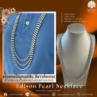 ราคา สร้อยคอไข่มุกเอดิสัน สีขาว (มุกน้ำจืด) ร้อยสลับนิลดำ (45160141097)