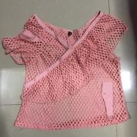 ราคา เสื้อเปิดไหล่สีโอรส ส่งต่อถูกๆ (1730234236)