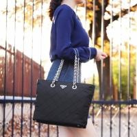 ราคา PRADA Tessuto Impuntu Top Zip Tote (2315555148)