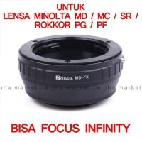 ราคา Dollice Minolta MD ไปยังอะแดปเตอร์ Fuji Fujifilm Mirrorless FX X-T1 X-T2 X-T10 X-A3 X-A5 X-A1 กล้อง (8241756288)