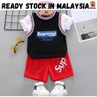 ราคา ️‍ มาใหม่ ️‍ Supreme Fashion Kidswear 0-4Years Set Seluar+Bajuเสื้อยืด+Pant Baju Fashion Baby Play Girl 衣服套装儿童装-SW022 (45460466051)
