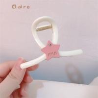 ราคา Pink Five-pointed Star Little Hair Claw Clip Curly Hair Shark Clip Sweet Hairpin Women Claire (29021578581)
