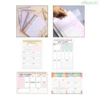 ราคา Cen 2025 Planne Weekly Planner Notepads แผ่นรองวางแผนเข้าเล่มแบบลวดคู่สําหรับการวางแผน (45013488831)